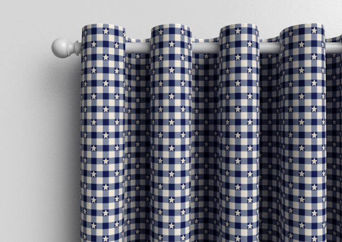 Whaley Great, Gingham Star Shore - Made to Measure Curtains - Image 12